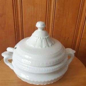 Tureen/Sauceboat UNIQUE ELPA ALCOBACA PORTUGAL POTTERY CERAMIC SOUPE BOWL